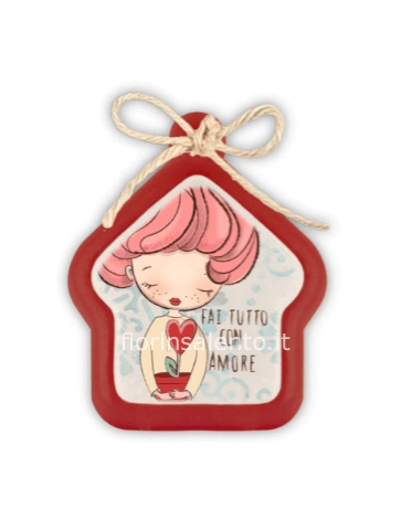 Mini Formella Pensieri&Parole Casa “Love” 6X7
