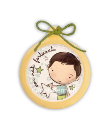 Mini Formella Pensieri&Parole Tonda “Fortunato” 6X7