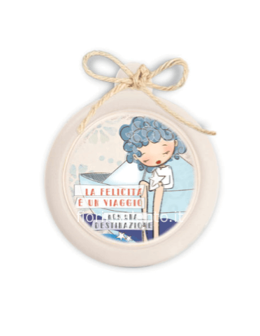 Mini Formella Pensieri&Parole Tonda “Destinazione” 6X7