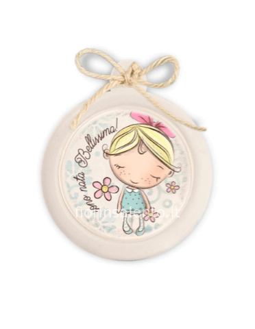 Mini Formella Pensieri&Parole Tonda “Bellissima” 6X7