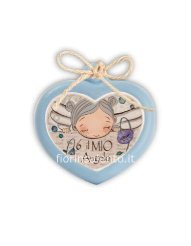 Mini Formella Pensieri&Parole Cuore “Angelo” 6X7