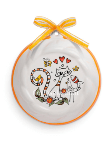 Formella Tea For Two arancio D. 12