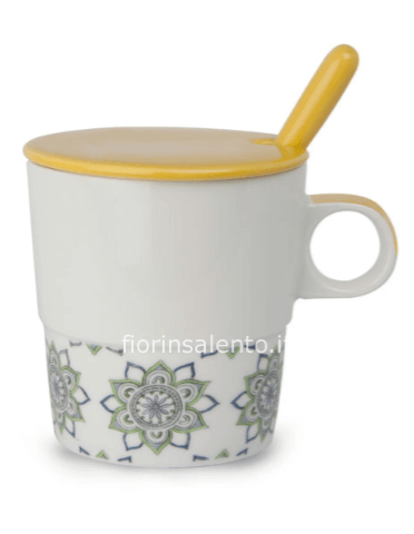 Tisaniera Tea For Two Gialla con Cucchiaino