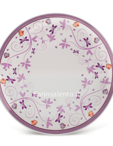 Piatto portata Tea For Two viola